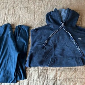 Figs Navy Blue Sweatshirt and Leggings Set